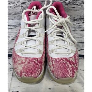 Nike Air Jordan 11 Low Pink Snakeskin AH7860-106 Womens Size 12 Mens Size 10.5